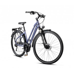 Rower trekkingowy Romet Gazela 9 2024 - fioletowo-złoty 2