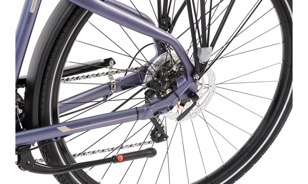 Rower trekkingowy Romet Gazela 9 2024 - fioletowo-złoty