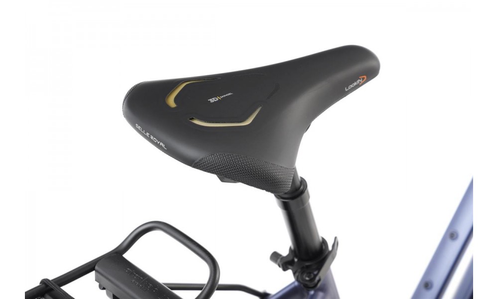 Rower trekkingowy Romet Gazela 9 2024 - fioletowo-złoty