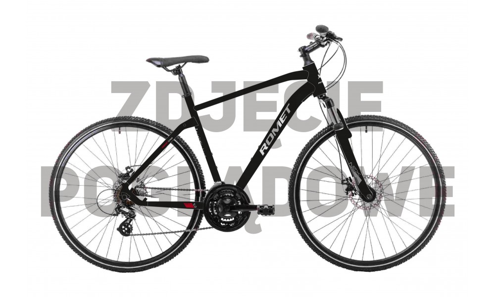 Rower crossowy Romet Orkan 5 CS M 2024 - czarno-czerwony