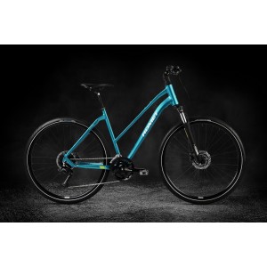 Rower crossowy Romet Orkan 5 CS D 2024 - turkusowy-limonkowy 2