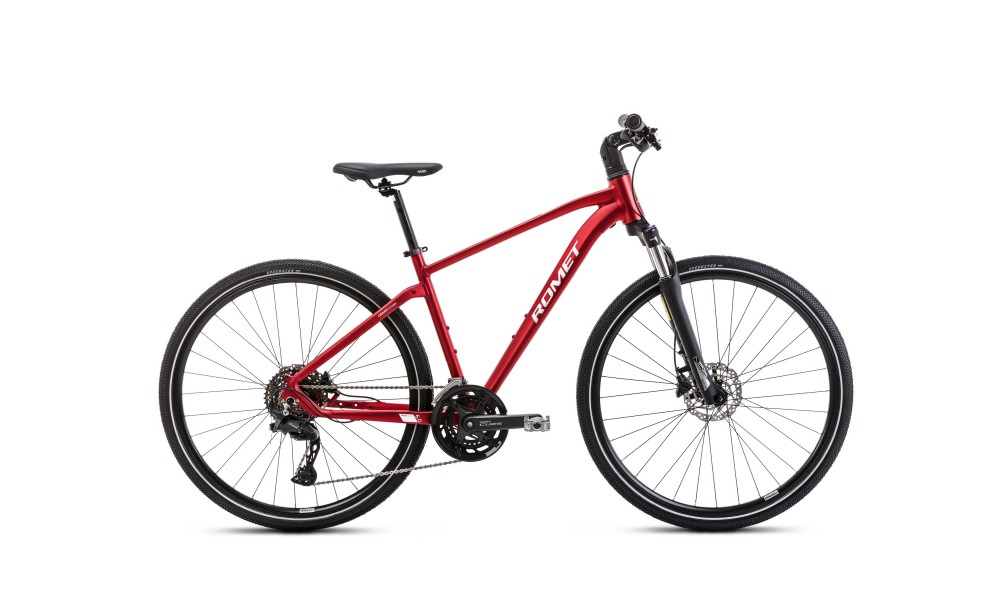 Rower crossowy Romet Orkan 6 CS M 2024 - czerwono-biały