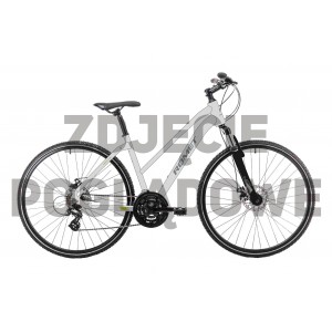 Rower crossowy Romet Orkan 6 CS D 2024 - srebrny-zielony 1