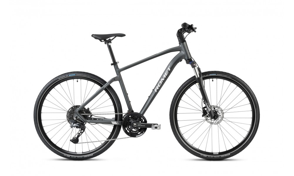 Rower crossowy Romet Orkan 7 CS M 2024 - grafitowo-srebrny