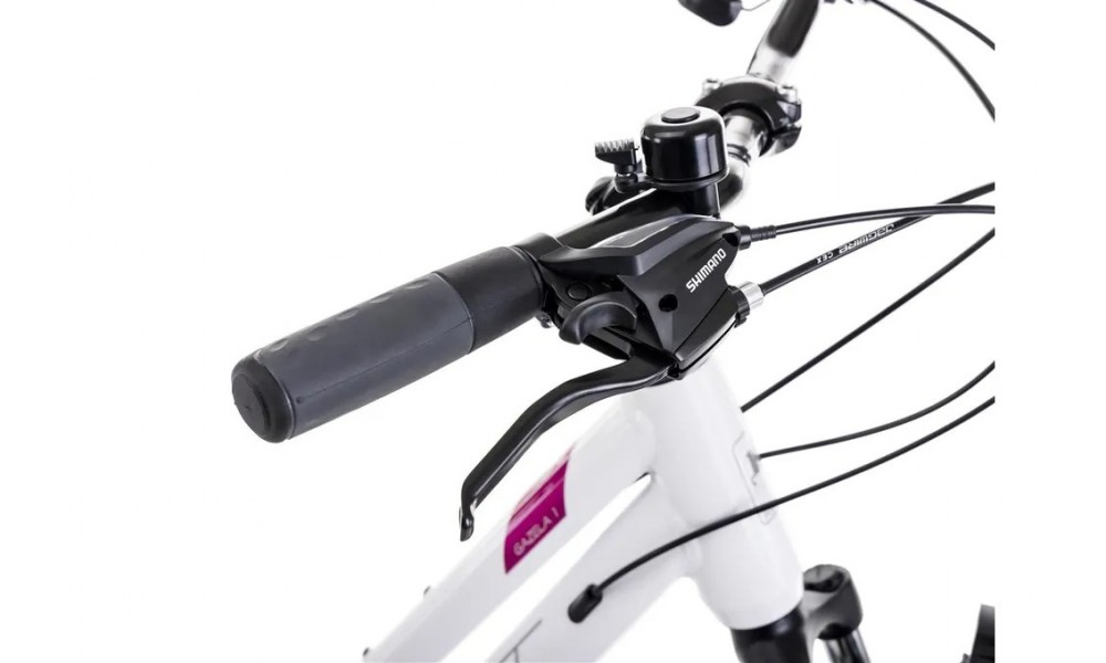 Rower trekkingowy Romet Gazela 1 2024 - biało-fioletowy