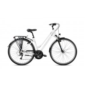 Rower trekkingowy Romet Gazela 3 2024 - biało-srebrny 1