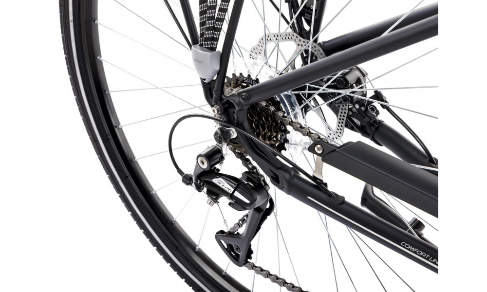 Rower trekkingowy Romet Gazela 4 2024 - czarny-szary