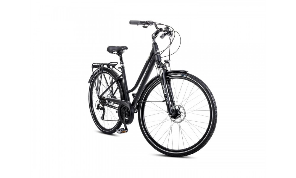 Rower trekkingowy Romet Gazela 4 2024 - czarny-szary