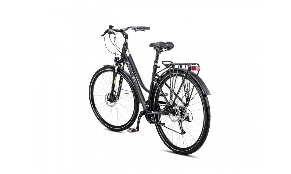 Rower trekkingowy Romet Gazela 4 2024 - czarny-szary