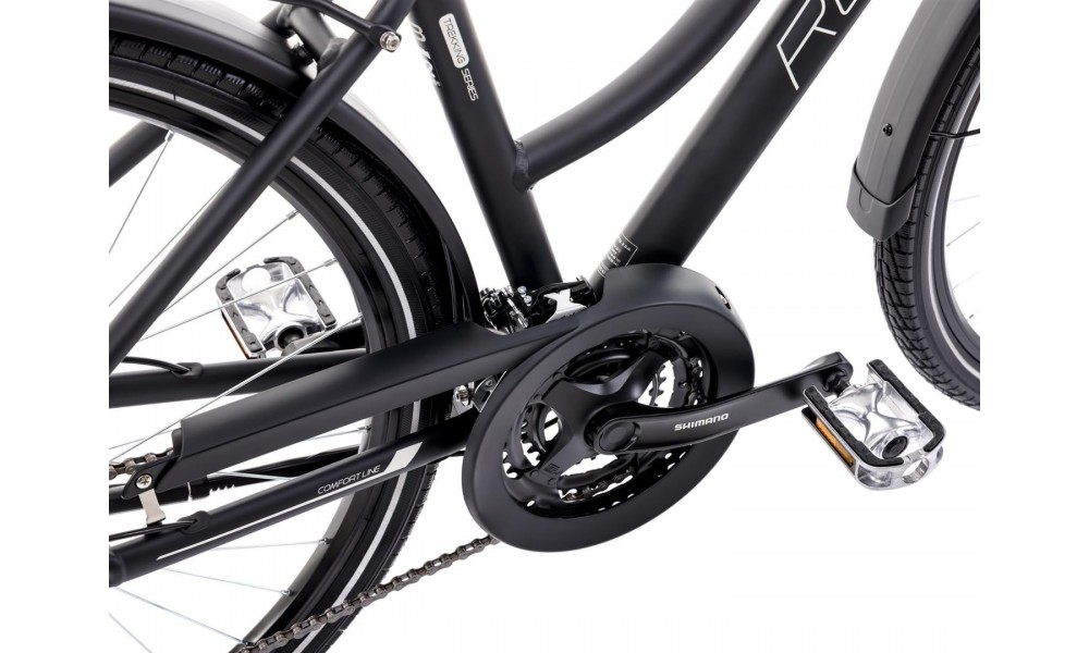 Rower trekkingowy Romet Gazela 4 2024 - czarny-szary