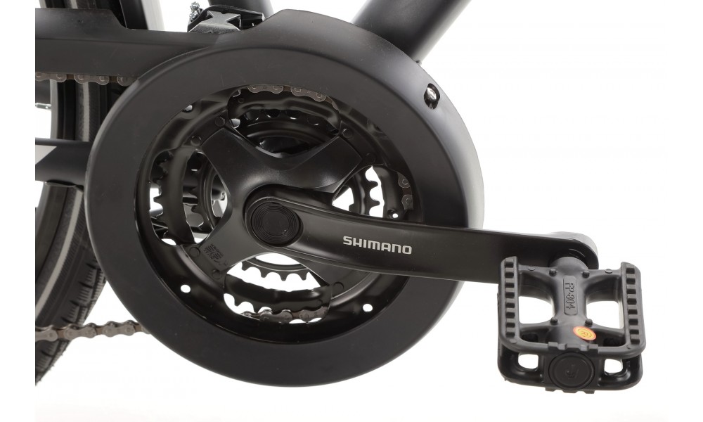 Rower trekkingowy Romet Gazela 4 2024 - grafitowy-biały