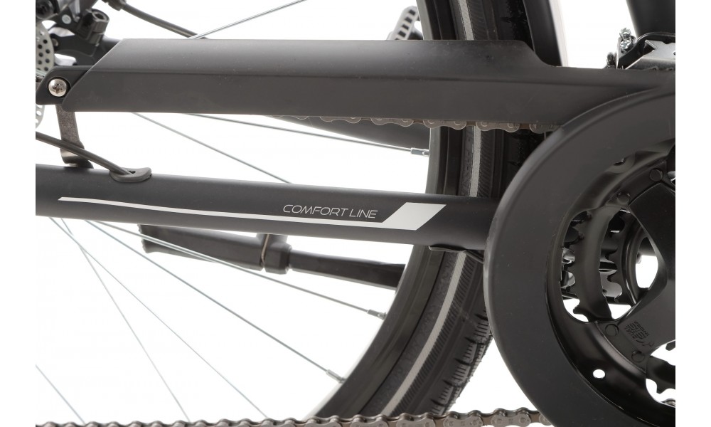 Rower trekkingowy Romet Gazela 4 2024 - grafitowy-biały