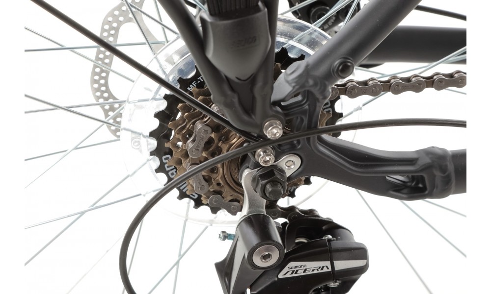 Rower trekkingowy Romet Gazela 4 2024 - grafitowy-biały