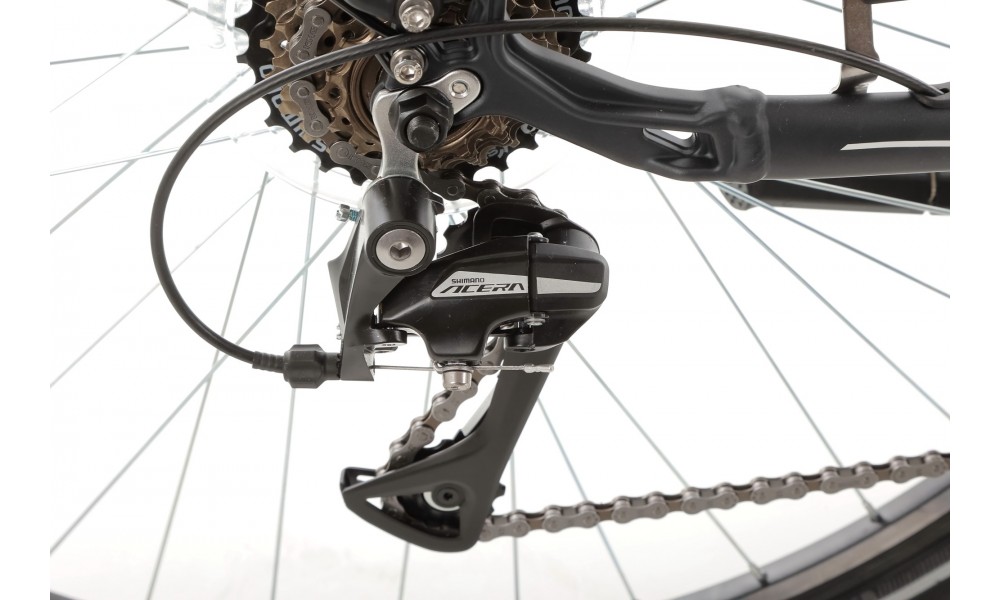 Rower trekkingowy Romet Gazela 4 2024 - grafitowy-biały