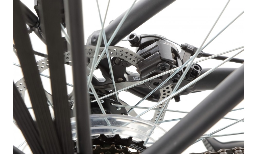 Rower trekkingowy Romet Gazela 4 2024 - grafitowy-biały