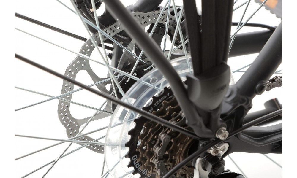 Rower trekkingowy Romet Gazela 4 2024 - grafitowy-biały