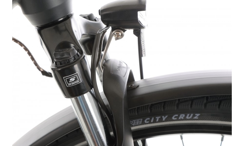 Rower trekkingowy Romet Gazela 4 2024 - grafitowy-biały