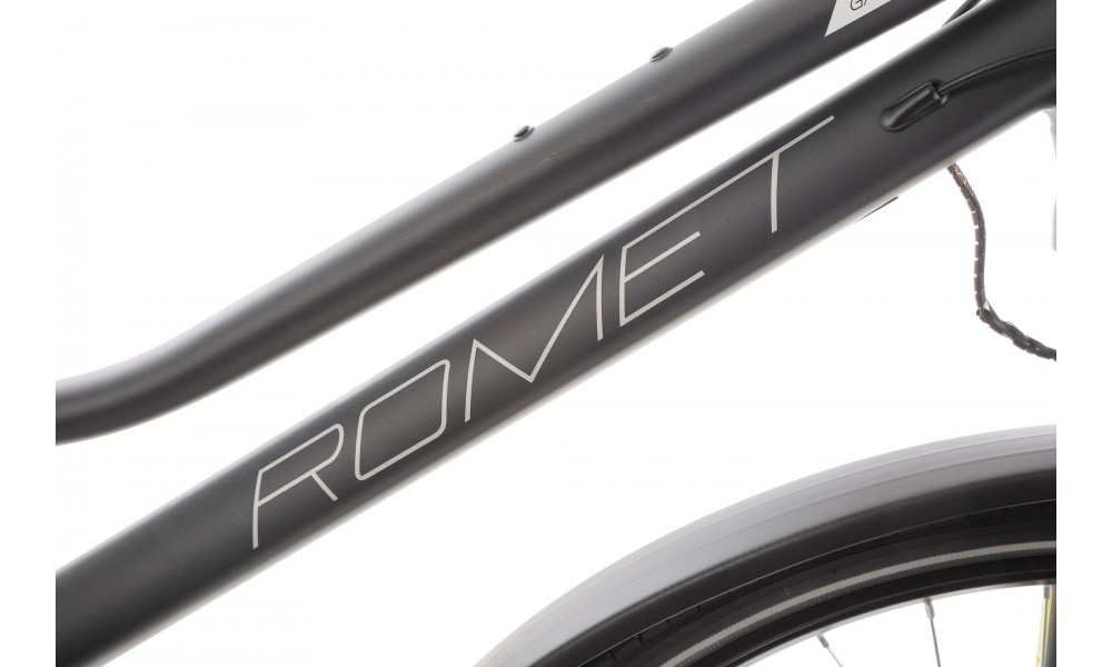 Rower trekkingowy Romet Gazela 4 2024 - grafitowy-biały