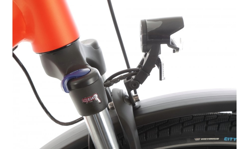 Rower trekkingowy Romet Gazela 5 CS 2024 - pomarańczowo-czarny