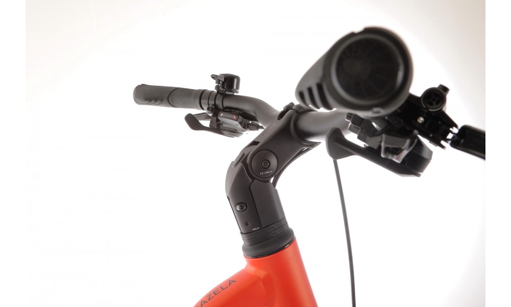 Rower trekkingowy Romet Gazela 5 CS 2024 - pomarańczowo-czarny