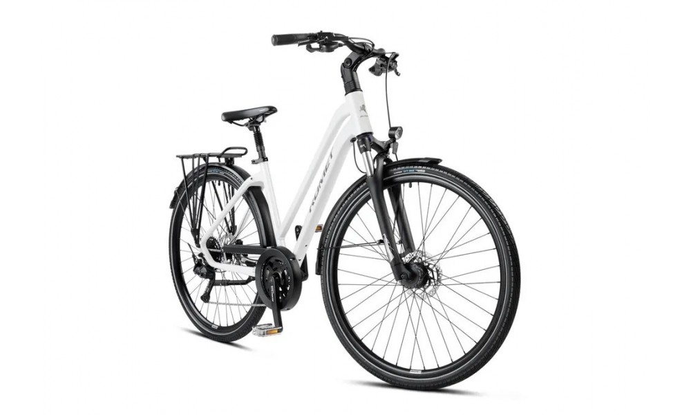 Rower trekkingowy Romet Gazela 5 CS 2024 - biały-grafitowy