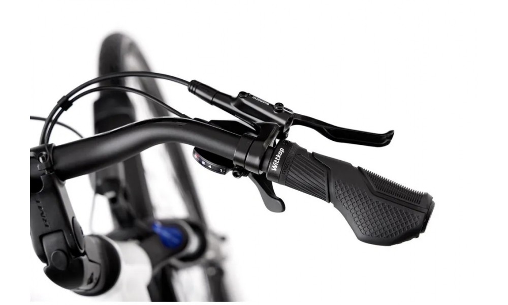 Rower trekkingowy Romet Gazela 5 CS 2024 - biały-grafitowy