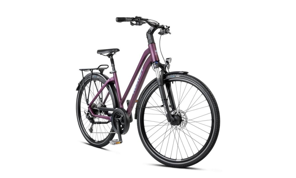 Rower trekkingowy Romet Gazela 6 CS 2024 - bordowo-niebieski