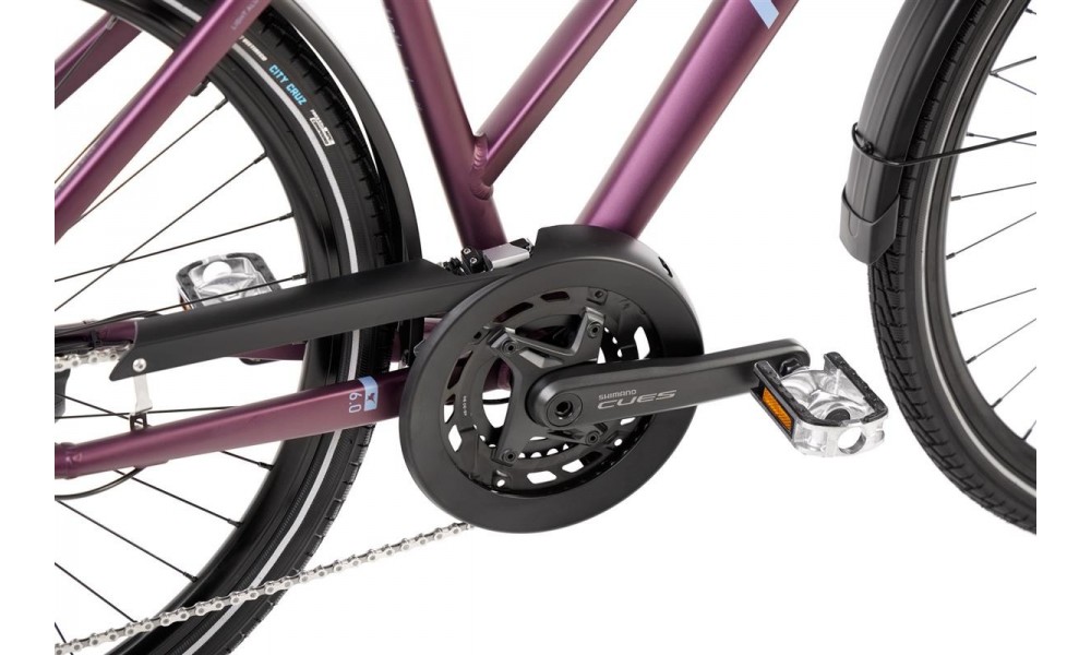 Rower trekkingowy Romet Gazela 6 CS 2024 - bordowo-niebieski