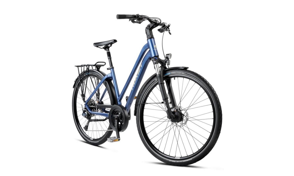 Rower trekkingowy Romet Gazela 7 CS 2024 - granatowo-beżowy