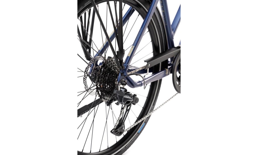 Rower trekkingowy Romet Gazela 7 CS 2024 - granatowo-beżowy