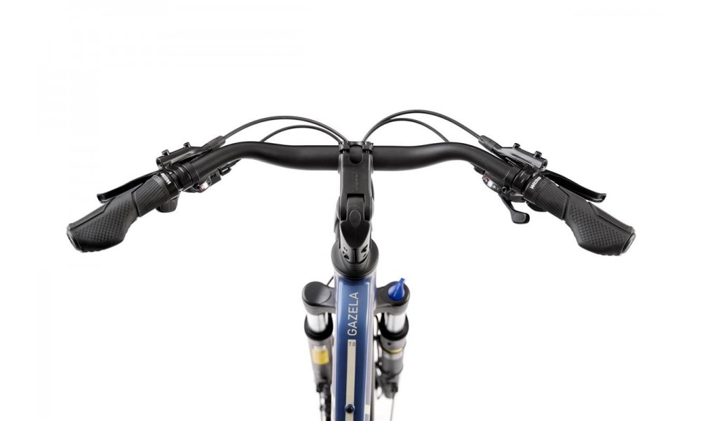 Rower trekkingowy Romet Gazela 7 CS 2024 - granatowo-beżowy