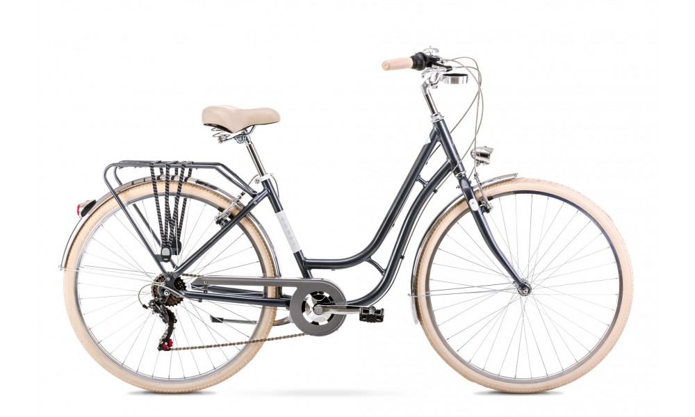 Rower miejski Romet Luiza Eco 2024 - szary