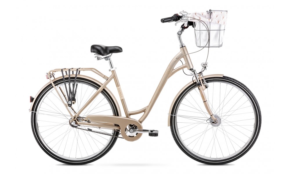 Rower miejski Romet Art Deco Classic 2024 - szampański