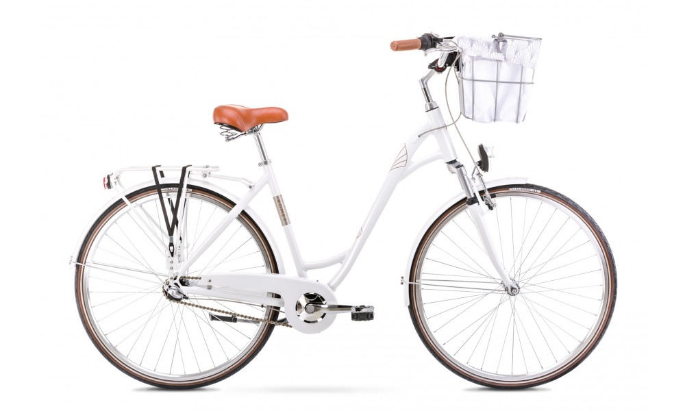 Rower miejski Romet Art Deco Eco 2024 - biały