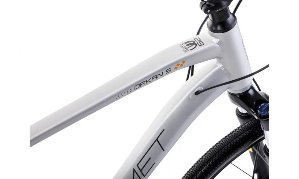 Rower crossowy Romet Orkan 5 M 2024 - srebrno-grafitowo-miedziany