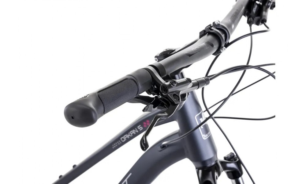 Rower crossowy Romet Orkan 5 D 2024 - grafitowo-srebrno-różowy