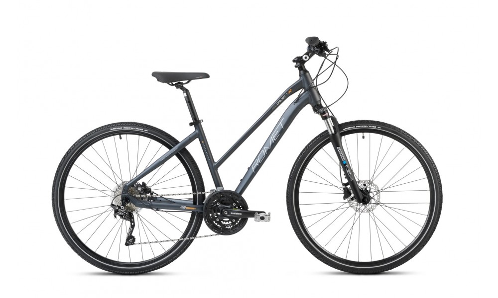 Rower crossowy Romet Orkan 7 D 2024 - grafitowo-srebrno-miedziany