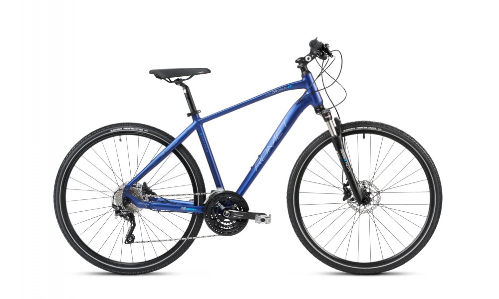 Rower crossowy Romet Orkan 8 M 2024 - granatowo-srebrny