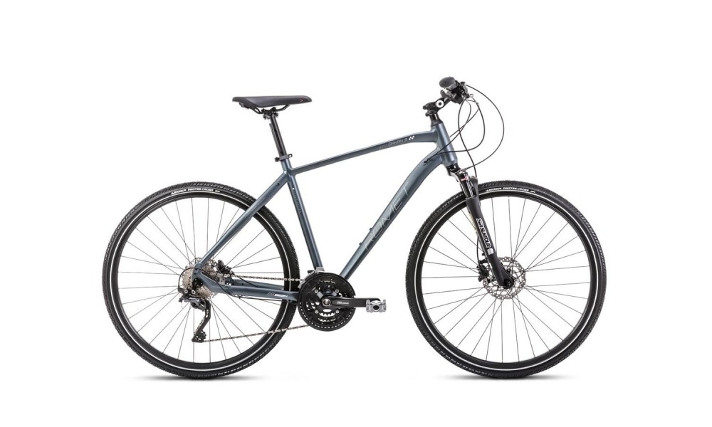 Rower crossowy Romet Orkan 9 M 2024 - grafitowo-jasnografitowy