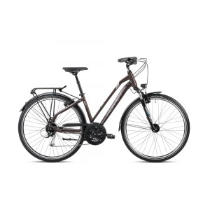 Rower trekkingowy Romet Gazela 7 2024 - ciemnobrązowo-szary 1