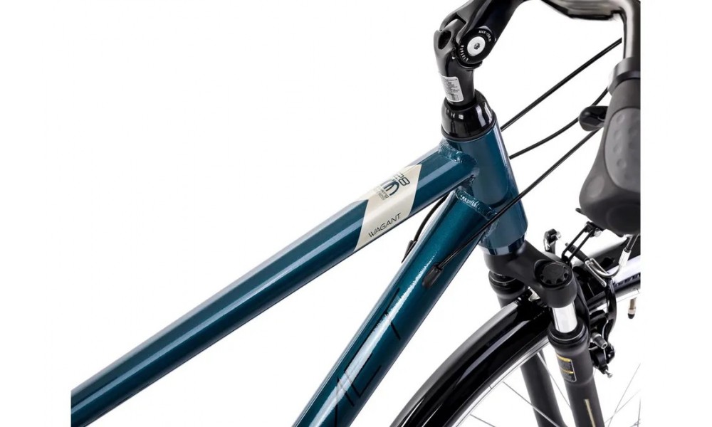 Rower trekkingowy Romet Wagant 2024 - ciemnoturkusowo-złoty