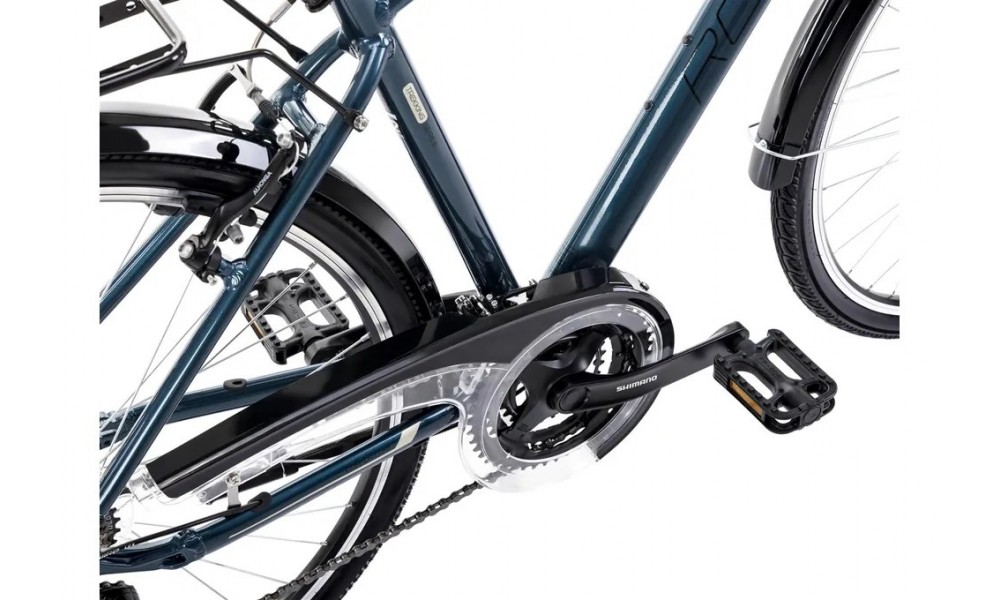 Rower trekkingowy Romet Wagant 2024 - ciemnoturkusowo-złoty