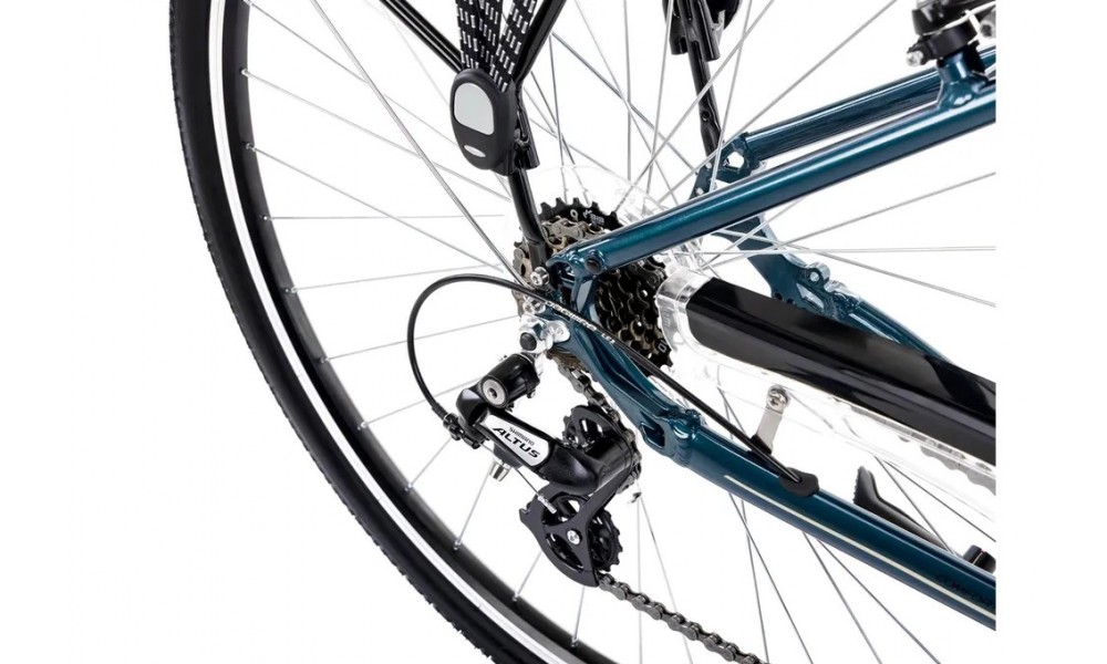 Rower trekkingowy Romet Wagant 2024 - ciemnoturkusowo-złoty