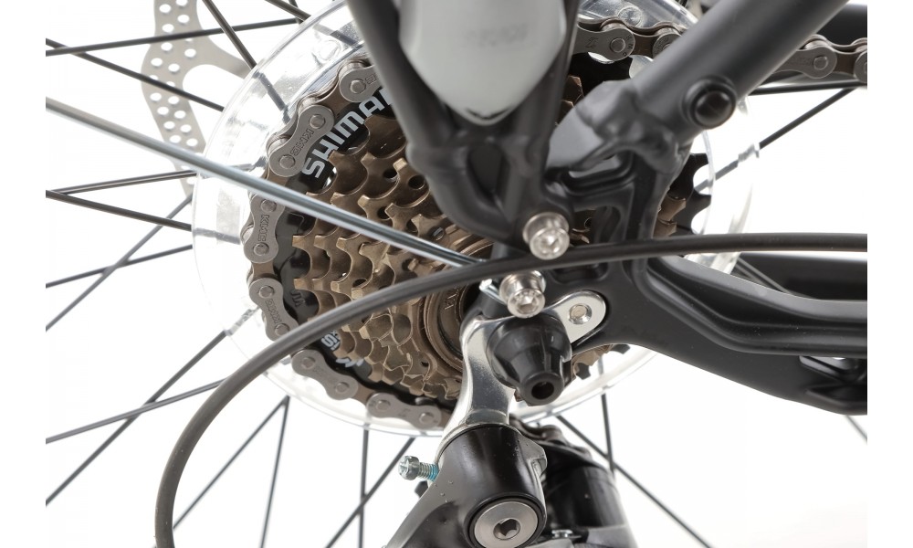 Rower trekkingowy Romet Wagant 2 2024 - czarno-srebrny