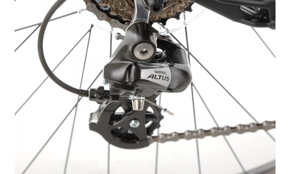 Rower trekkingowy Romet Wagant 2 2024 - czarno-srebrny