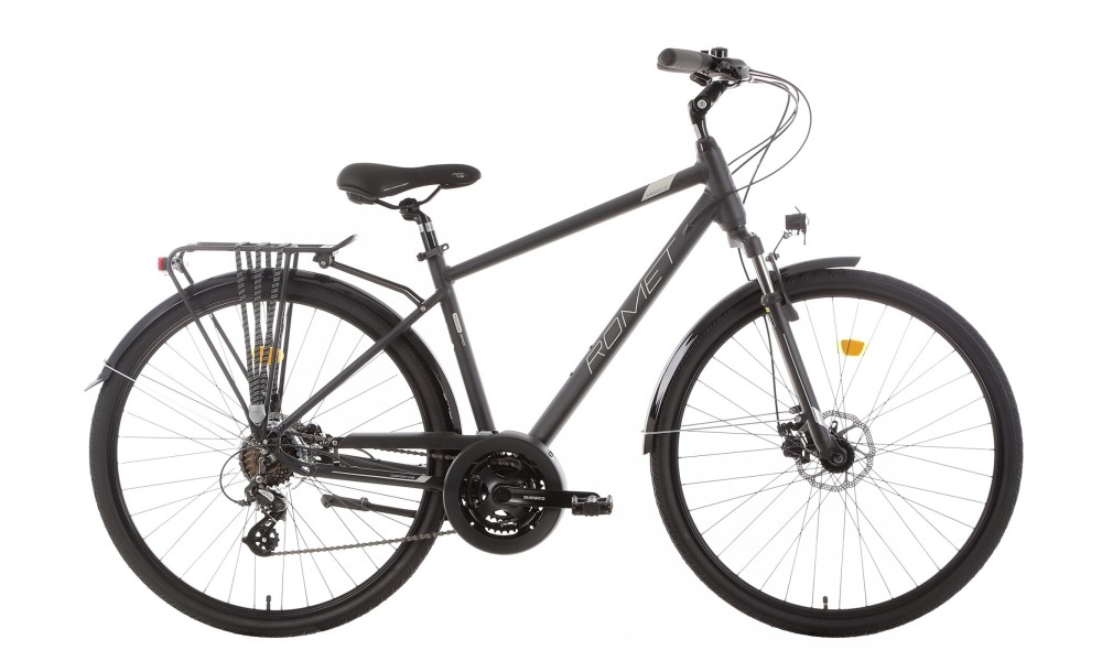 Rower trekkingowy Romet Wagant 2 2024 - czarno-srebrny