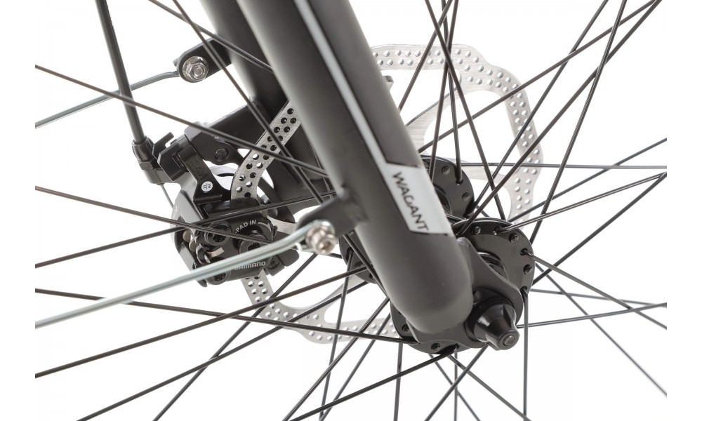 Rower trekkingowy Romet Wagant 2 2024 - czarno-srebrny