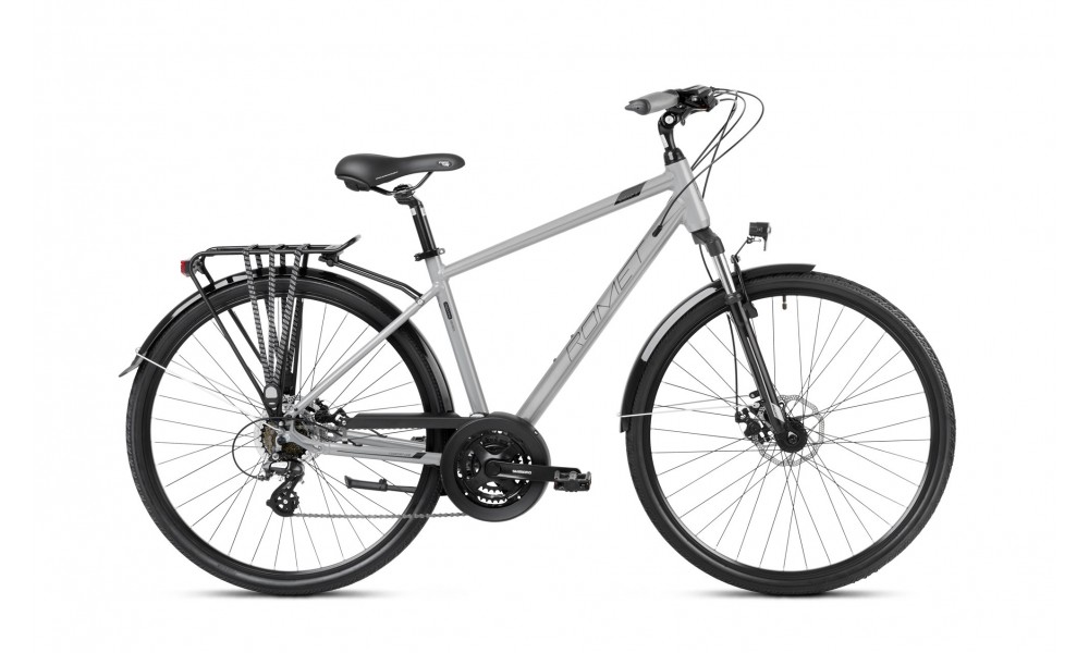 Rower trekkingowy Romet Wagant 2 2024 - szaro-grafitowy