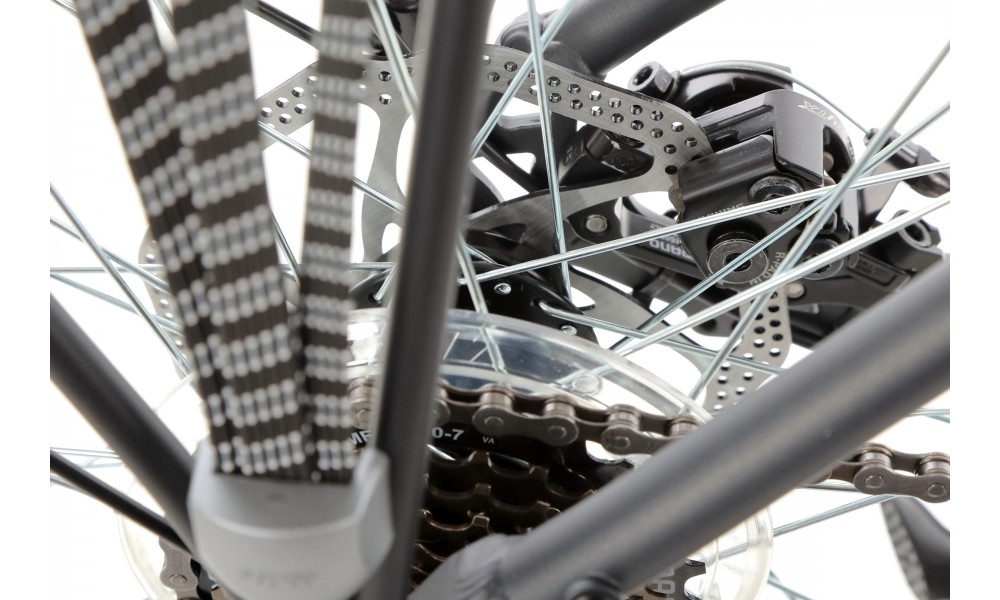 Rower trekkingowy Romet Wagant 4 2024 - grafitowy-biały