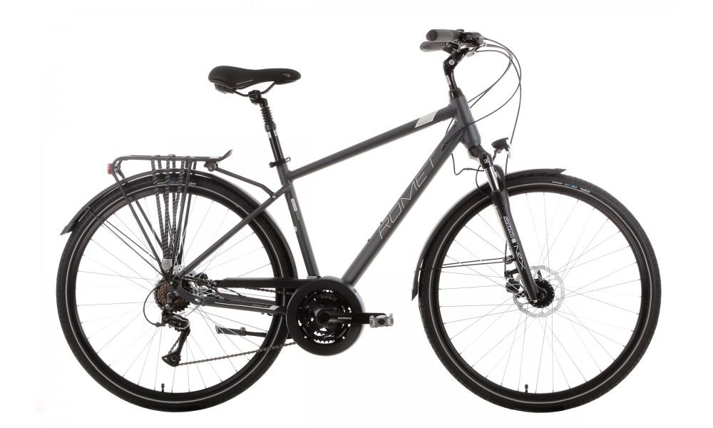 Rower trekkingowy Romet Wagant 4 2024 - grafitowy-biały